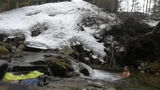 Icebath in the Mountains