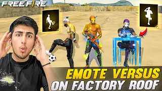 Emote Battle On Factory Roof🤣😂- Free Fire India