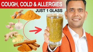 Just 1 Glass Of This Magical Combination for Cold, Cough and Allergies