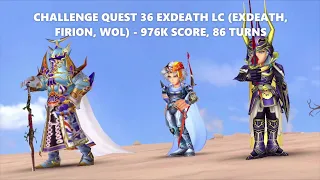 DFFOO Challenge Quest 36 Exdeath LC Carrying the Tree Void! (Exdeath, Firion, WOL) - 976K Score