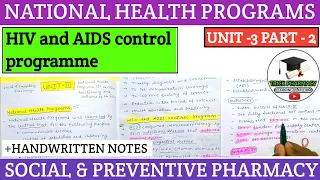 HIV and AIDS control program | Soical and preventive pharmacy | 8th semester | @Trickpharmacy