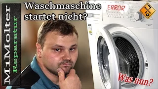 Waschmaschine startet nicht - Was tun?