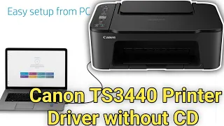 How to Download and install the Canon PIXMA TS3440 printer driver on windows without CD.canon driver