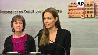 Angelina Jolie meets Lebanese PM, speaks on plight of refugees