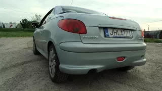 Peugeot 206cc 2.0 S16 revving without muffler