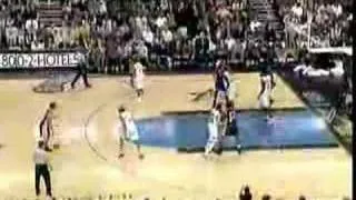 Andre Iguodala behind the back move and dunk