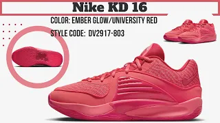 Nike KD 16 Ember Glow/University Red DV2917-803