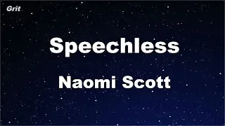 Speechless - Naomi Scott Karaoke 【No Guide Melody】 Instrumental