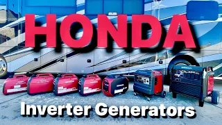 HONDA Inverter Generators Lineup EU1000i, EU2000i, EU2200i, EU3200i and EU7000i Compared