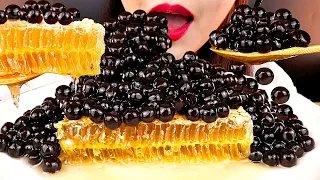 ASMR TAPIOCA PEARLS + HONEYCOMB MUKBANG NO TALKING EATING SOUNDS