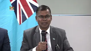 DPM and Minister for Finance, holds a press conference post 2023 - 2024 National Budget Address.