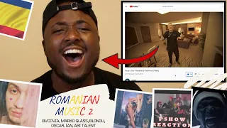 REACTING TO ROMANIAN MUSIC 2 ( Bvcovia,Oscar, Abi Talent, Blondu, Ian, Azteca, Sezu)