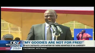 DP Ruto says Luhya community is taking advantage of his generosity