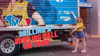 How do PWBA Players drill a bowling ball?! | 2023 PWBA National Tour