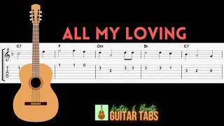 The Beatles- All My Loving GUITAR TAB