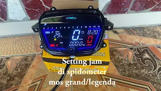 Tutorial setting jam spido mos grand