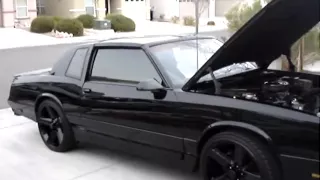 1987 MONTE CARLO SS ON 22S BLACK ON BLACK WARMING UP