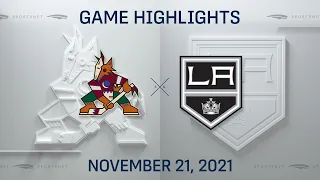 NHL Highlights | Coyotes vs. Kings - Nov. 21, 2021