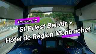 [POV] Cab-Ride 4K // Tramway T2 de Lyon vers Hôtel de Région Montrochet