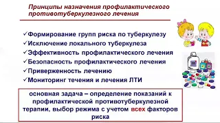 Профилактическое противотуберкулёзное лечение: основные принципы