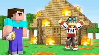 Noob SECRETLY PRANKED Pro Player in Minecraft Like Maizen Mikey And JJ  ( Cash and Nico )