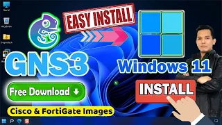 How to Install GNS3 on Windows 11 - GNS3 Tutorials for Beginners | FREE DOWNLOAD IMAGE FILES