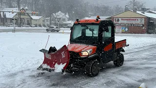 Kubota RTV 1100 Plowing Snow Boss Plow