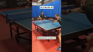 Improve your backhand against backspin with these top tips!👌✅ #shorts #tabletennis