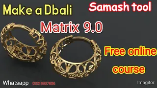 How to learn | Matrix 9 | Lesson 30 | how to make 3D modeling | rp designing jewelry course |