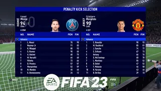 PSG vs MANCHESTER UNITED UEFA CHAMPIONS LEAGUE [ FIFA 23 PENALTIES ] PS4 GAMEPLAY