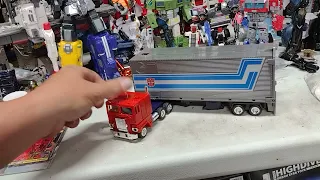 AliExpress special!1984 Optimus Prime trailer roller opening KO unboxing review Hasbro anniversary