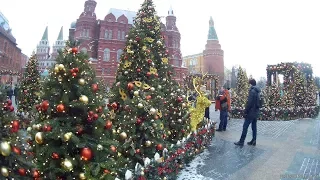 Путешествие в Рождество.  Москва предновогодняя 23 декабря 2017 года
