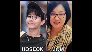j-hope and his mom and sister jiwoo😍😍💜💜💜