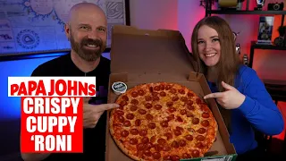 Pizza Party w/ Freakin' Reviews! Papa John's Crispy Cuppy 'Roni NY Style Pizza Review!