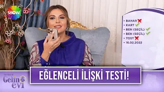 Seçil gelin ve eşinin eğlenceli ilişki testi! | Gelin Evi 1071. Bölüm