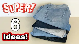LOOK WITH OLD JEANS WHAT I HAVE DONE / 6 IDEAS
