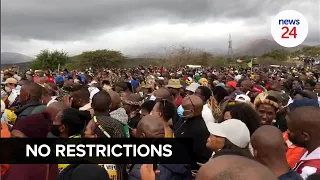 WATCH | Covid-19 restrictions neglected as throngs of supporters flock to Nkandla in support of Zuma