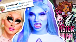 Trixie Mattel BREAKS SILENCE on her Monster High Nickelodeon Cameo