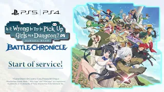 Is It Wrong to Try to Pick Up Girls in a Dungeon? Battle Chronicle - PlayStation Launch Trailer (EN)