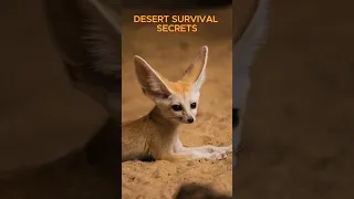 Meet the Fennec Fox 🌵🦊 Secrets of Desert Survival Unveiled! #wildlife #animalfacts #fennecfox