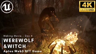 Unreal Engine 5.1 | Web3 Game | Werewolf & Witch NFT Web3 P2E War game - Making Movie Day 4