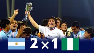 Argentina 2 × 1 Nigeria 💠 When 18 year old Lionel Messi Destroyed Nigeria | U-20 World Cup Final