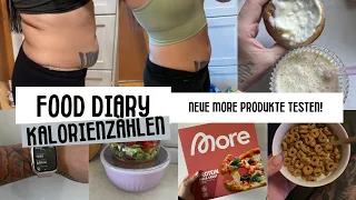 Food Diary/Abnehmen mit Kalorienzähler/ Neue More Produkte Testen/ Motivation