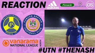 Craig Mahon Reaction | Peterborough Sports vs Curzon Ashton | Vanarama National League North
