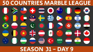 50 Countries Marble Race League Season 31 Day 9/10 Marble Race in Algodoo