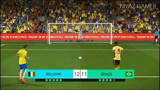 BELGIUM vs BRAZIL | Penalty Shootout | PES 2018 Gameplay PC