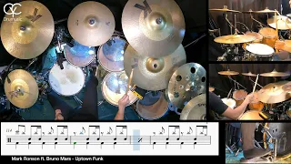 Uptown Funk - Mark Ronson ft. Bruno Mars / Drum Cover By CYC ( @cycdrumusic  ) score & sheet music