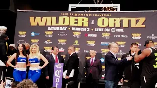 MUST SEE DEONTAY WILDER & KING ORTIZ FACEOFF AND LAST WORDS SOMEONE GETTING KOd