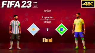 FIFA 23 | ARGENTINA vs. BRAZIL | FIFA World Cup Qatar Final | PS5 4K