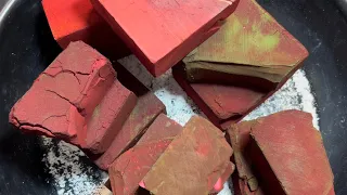 ❤️ RED DYED GYM CHALK BLOCKS ❤️ // ASMR // SLEEP AID